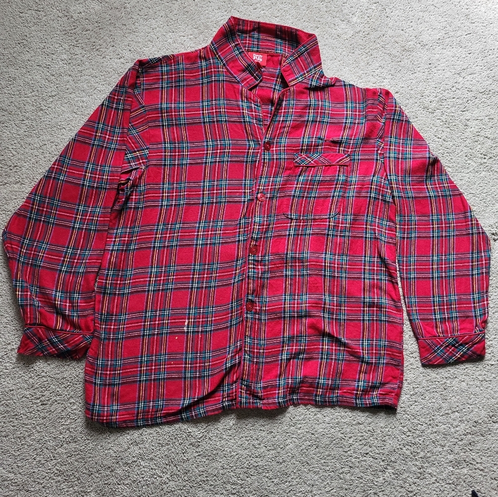 Macy's Red Plaid Men's Shirt